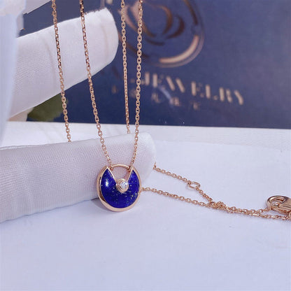 [Glitter Jewelry]AMULETTE ROSE GOLD AGATE NECKLACE