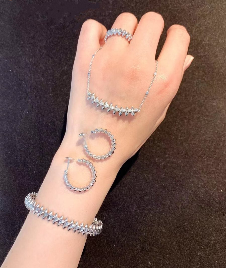 [Glitter Jewelry]CLASH SILVER BRACELET