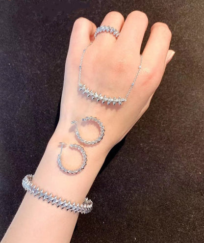 [Glitter Jewelry]CLASH SILVER BRACELET