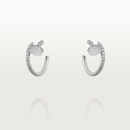 [グリッタージュエリー]JUSTE イヤリング 12.75mm シルバー ダイヤモンド