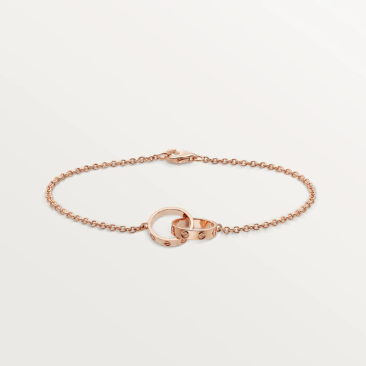 [Glitter Jewelry]LOVE BRACELET DOUBLE RING