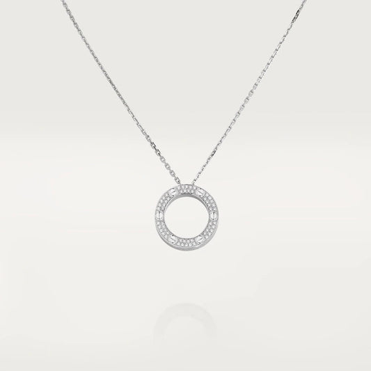 [Glitter Jewelry]LOVE NECKLACE ADJUSTABLE SILVER