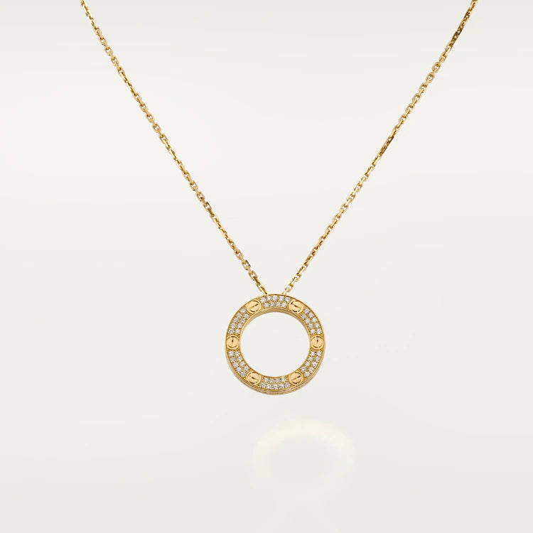 [Glitter Jewelry]LOVE NECKLACE ADJUSTABLE ROSE GOLD