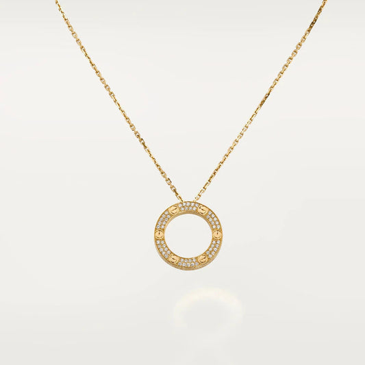 [Glitter Jewelry]LOVE NECKLACE ADJUSTABLE ROSE GOLD