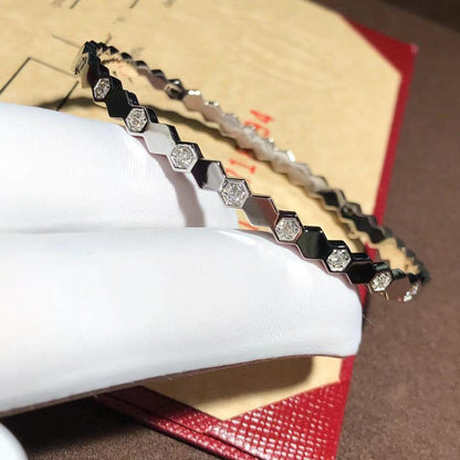 [Glitter Jewelry]BEE LOVE SILVER DIAMOND BRACELET