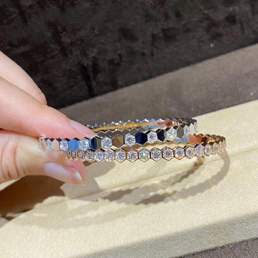 [Glitter Jewelry]BEE LOVE GOLD BRACELET FULL DIAMOND