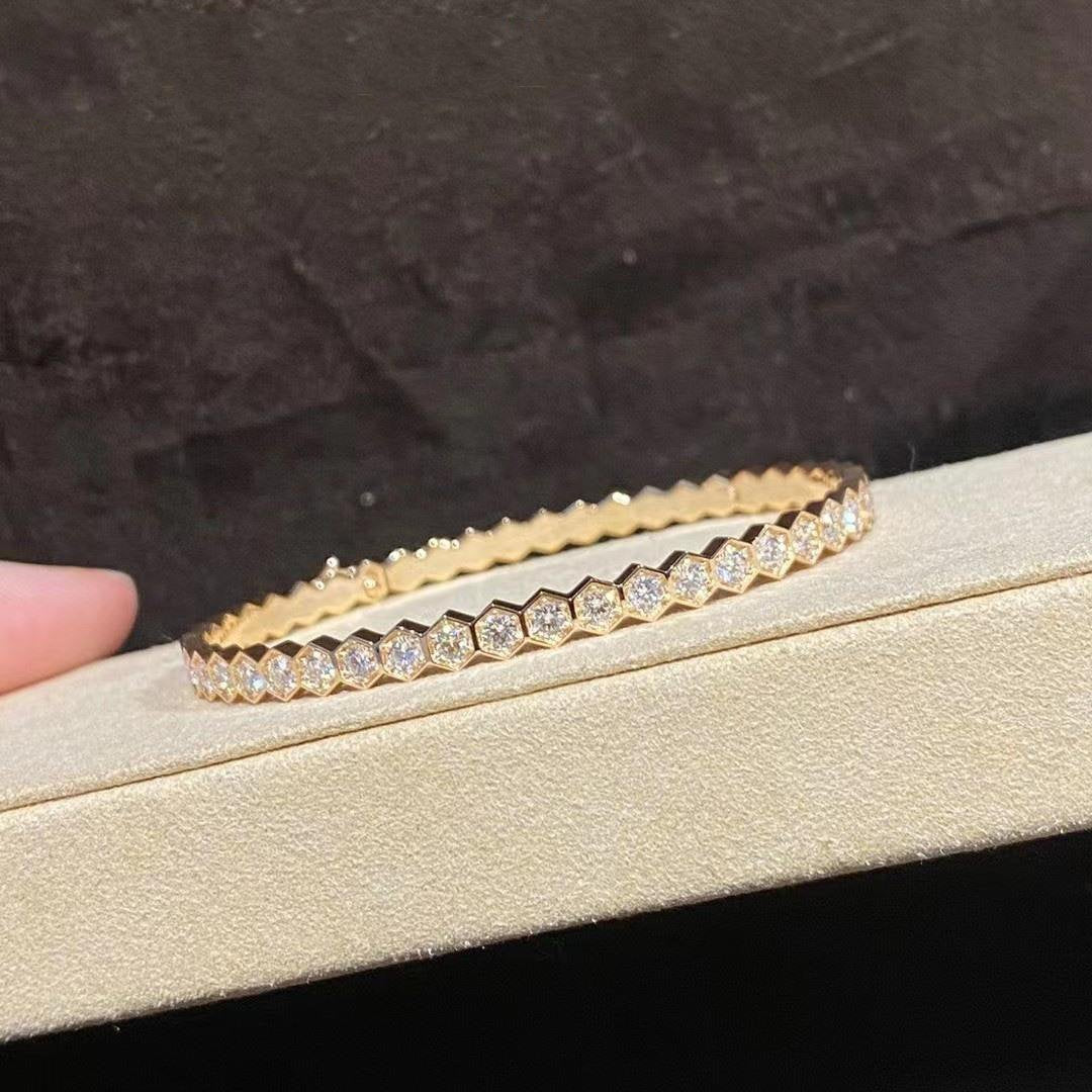 [Glitter Jewelry]BEE LOVE GOLD BRACELET FULL DIAMOND