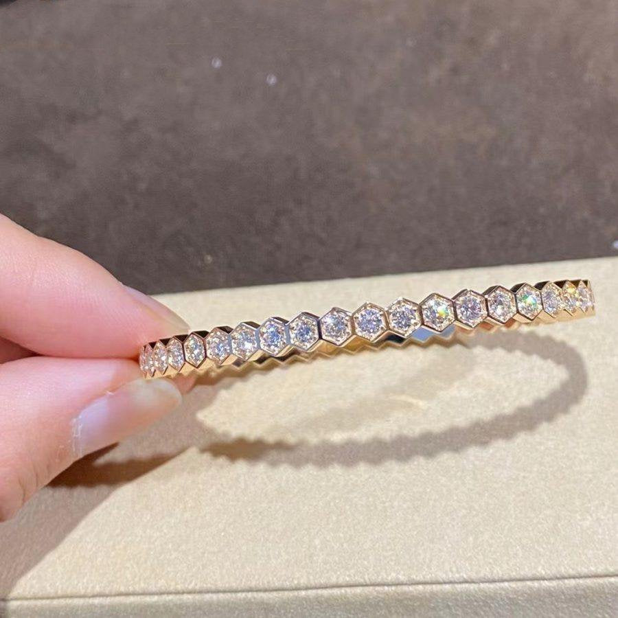 [Glitter Jewelry]BEE LOVE GOLD BRACELET FULL DIAMOND
