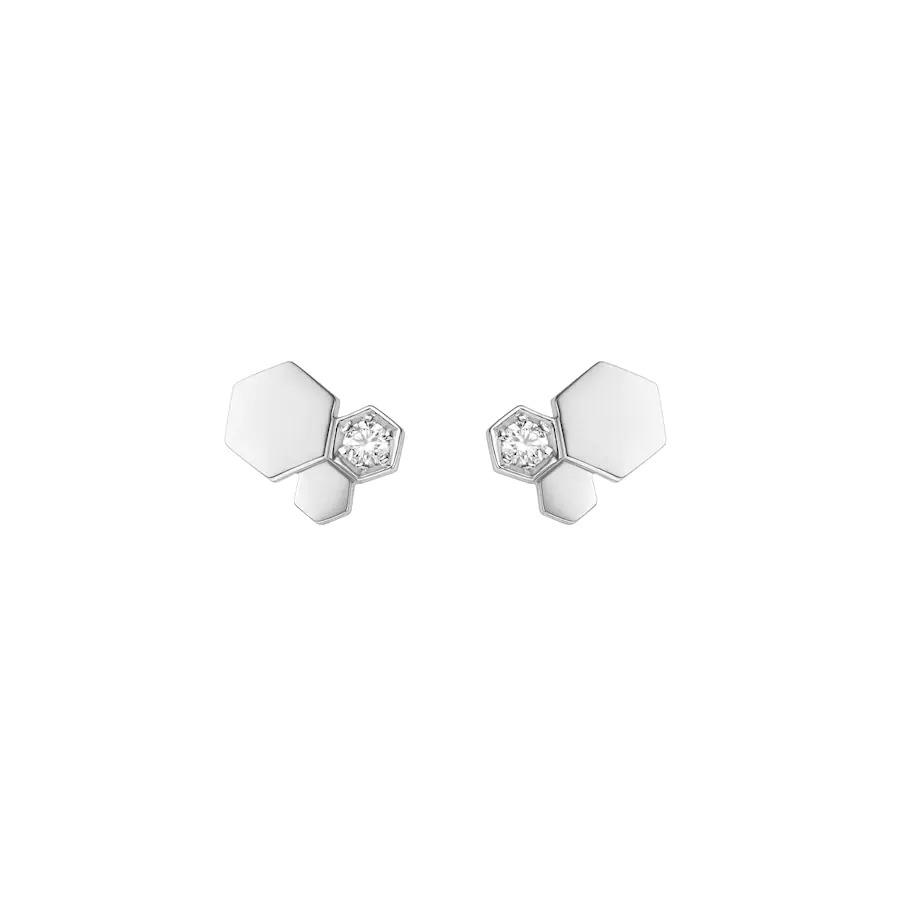 [Glitter Jewelry]BEE LOVE SILVER DIAMOND EARRINGS