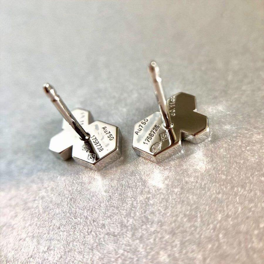 [Glitter Jewelry]BEE LOVE SILVER DIAMOND EARRINGS