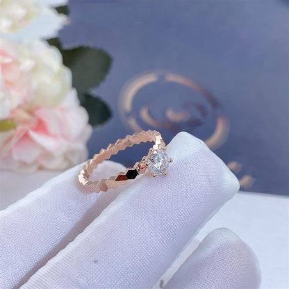 [Glitter Jewelry]BEE LOVE RING PINK GOLD 1 DIAMOND