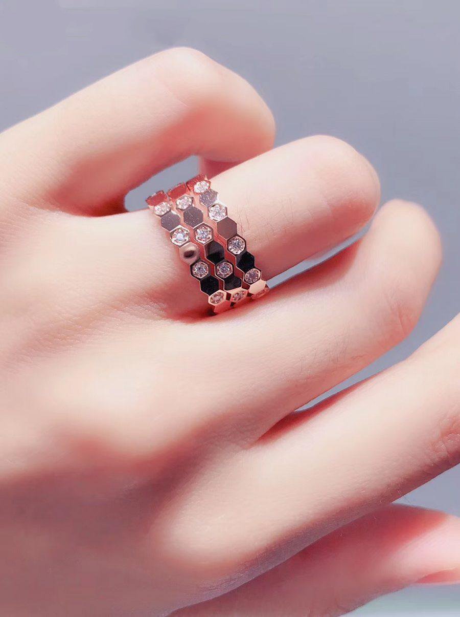 [Glitter Jewelry]BEE LOVE RING PINK GOLD DIAMOND