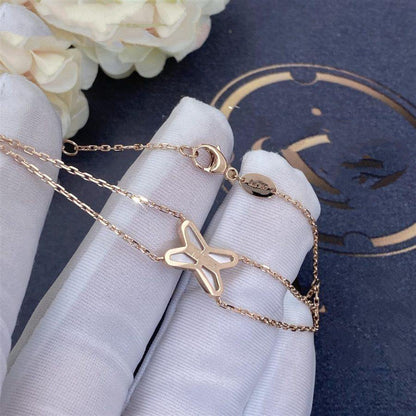 [Glitter Jewelry]JEUX BRACELET WHITE MOP PINK GOLD 1 DIAMOND