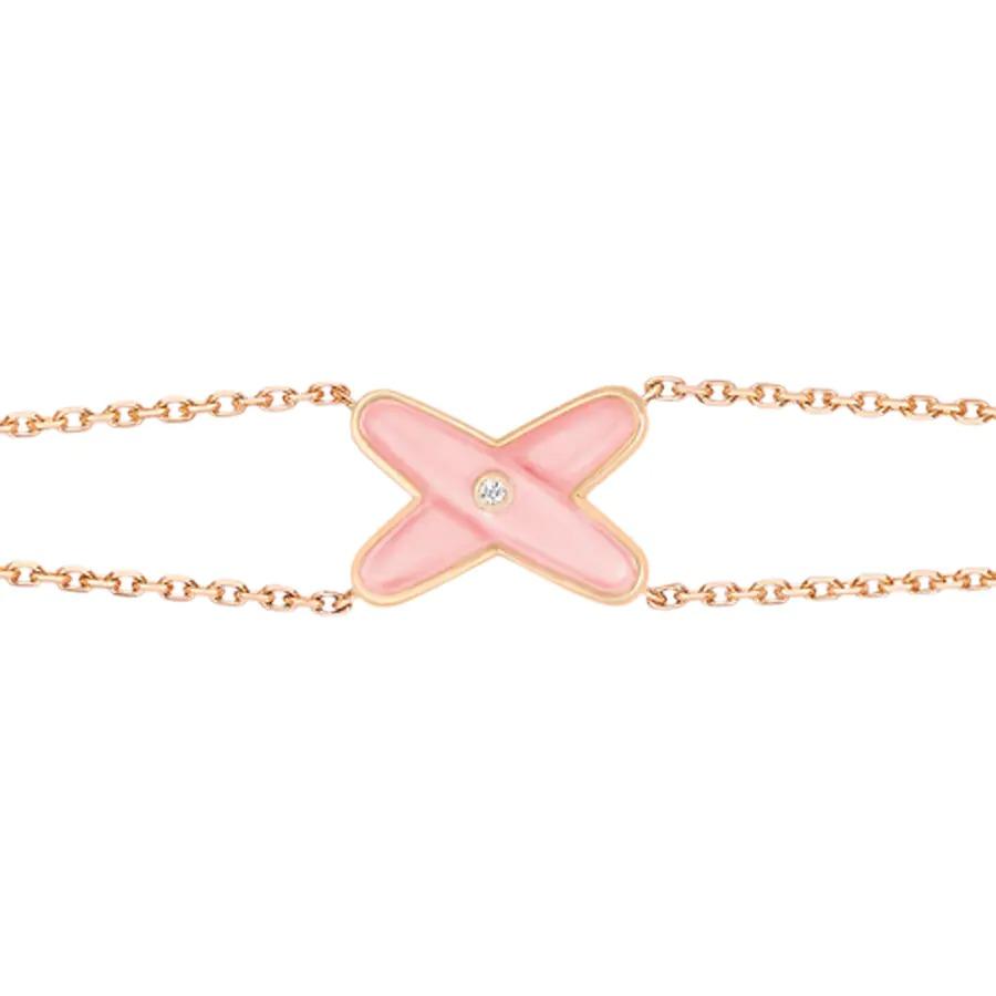[Glitter Jewelry]JEUX BRACELET PINK MOP PINK GOLD 1 DIAMOND