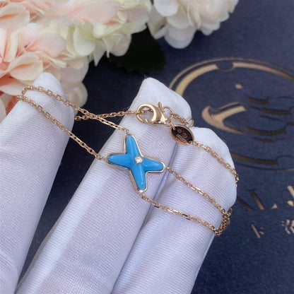 [Glitter Jewelry]JEUX BRACELET TURQUOISE PINK GOLD 1 DIAMOND