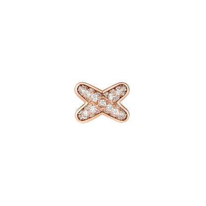[Glitter Jewelry]JEUX DE PINK GOLD DIAMOND EARRINGS
