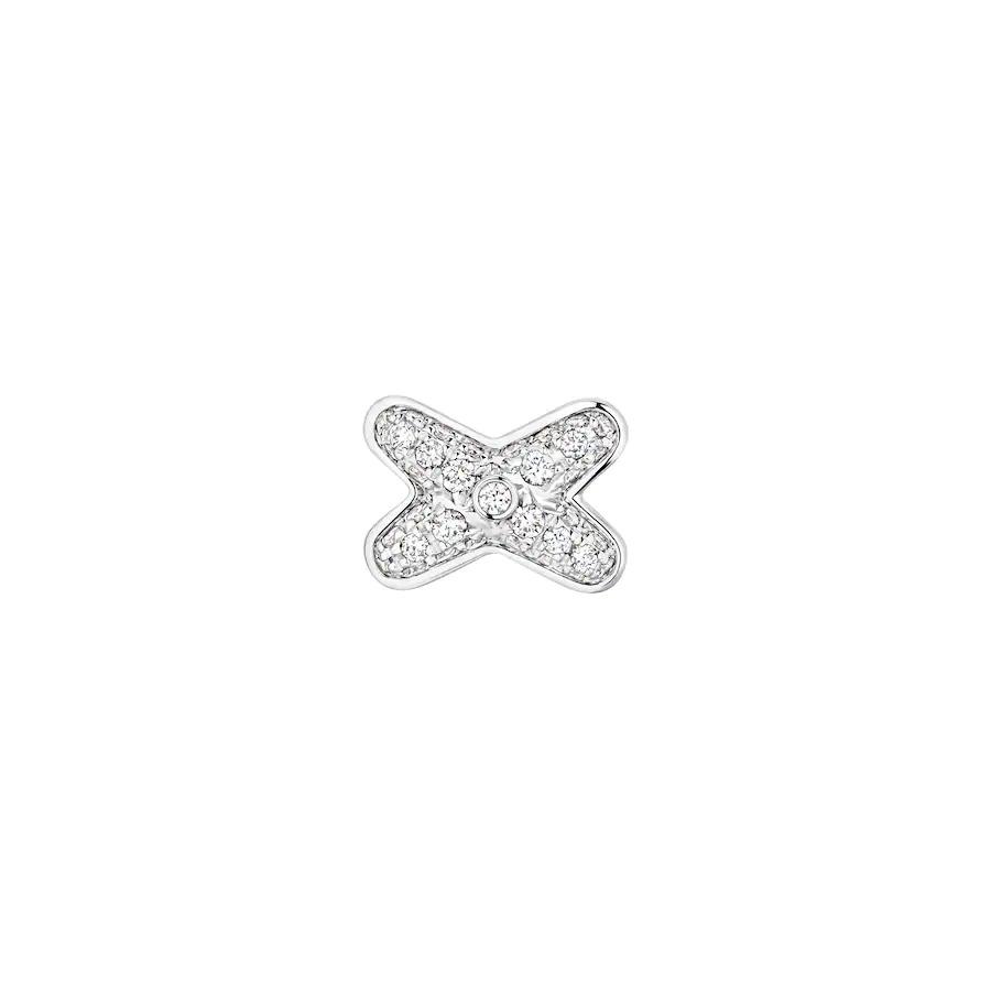 [Glitter Jewelry]JEUX DE SILVER DIAMOND EARRINGS