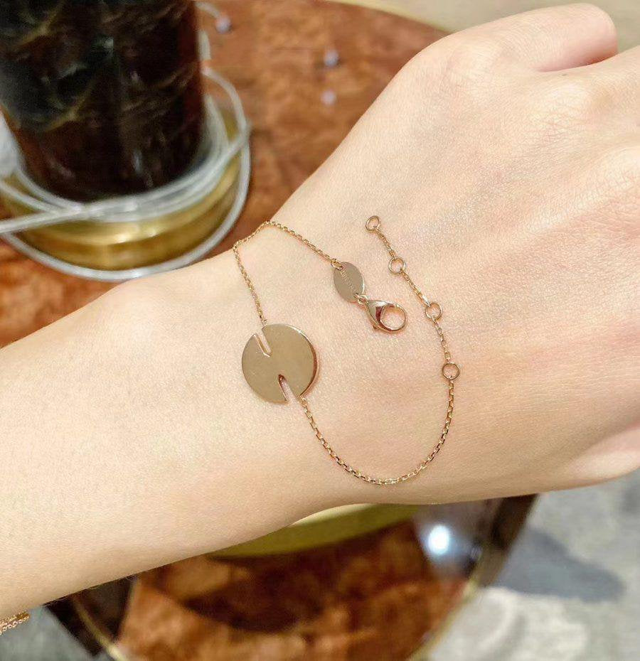 [Glitter Jewelry]JEUX DE BRACELET MOP PINK GOLD DIAMONDS