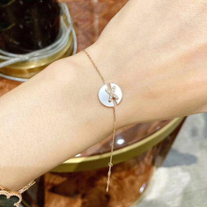 [Glitter Jewelry]JEUX DE BRACELET MOP PINK GOLD DIAMONDS