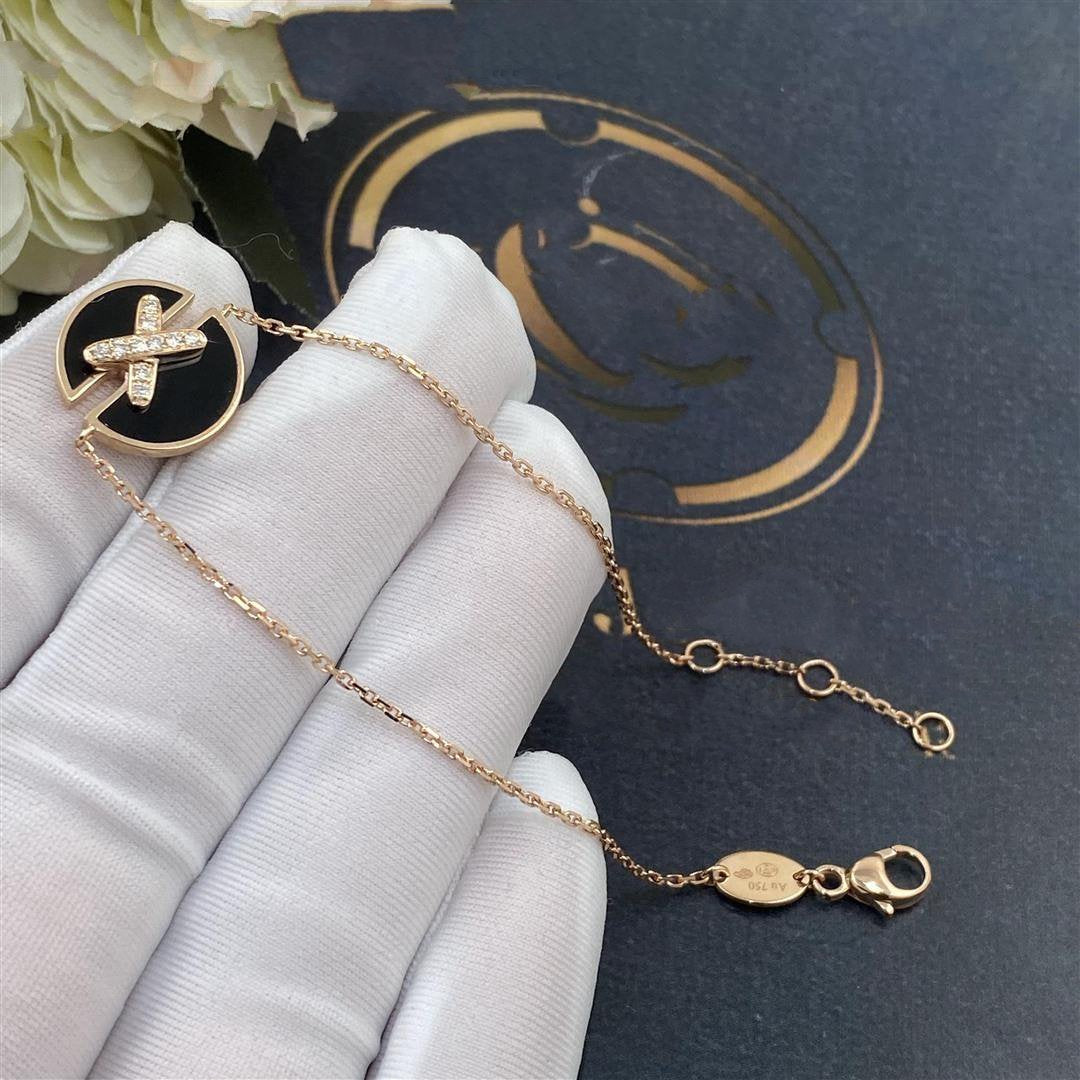 [Glitter Jewelry]JEUX DE BRACELET ONYX PINK GOLD DIAMOND
