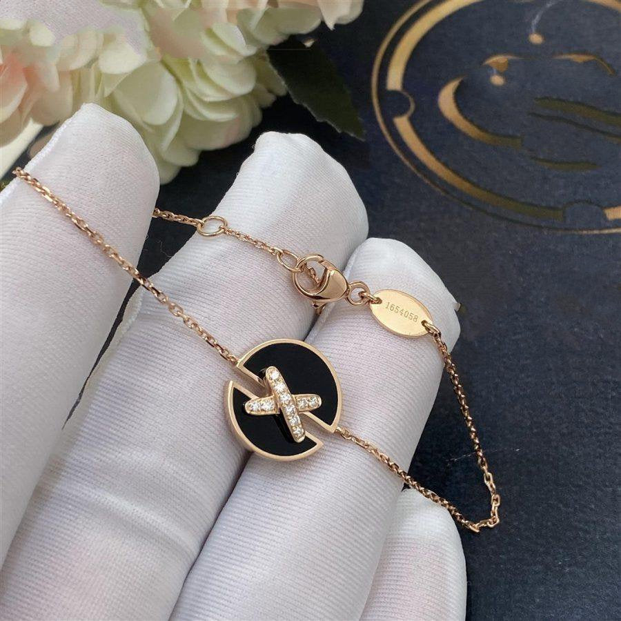 [Glitter Jewelry]JEUX DE BRACELET ONYX PINK GOLD DIAMOND