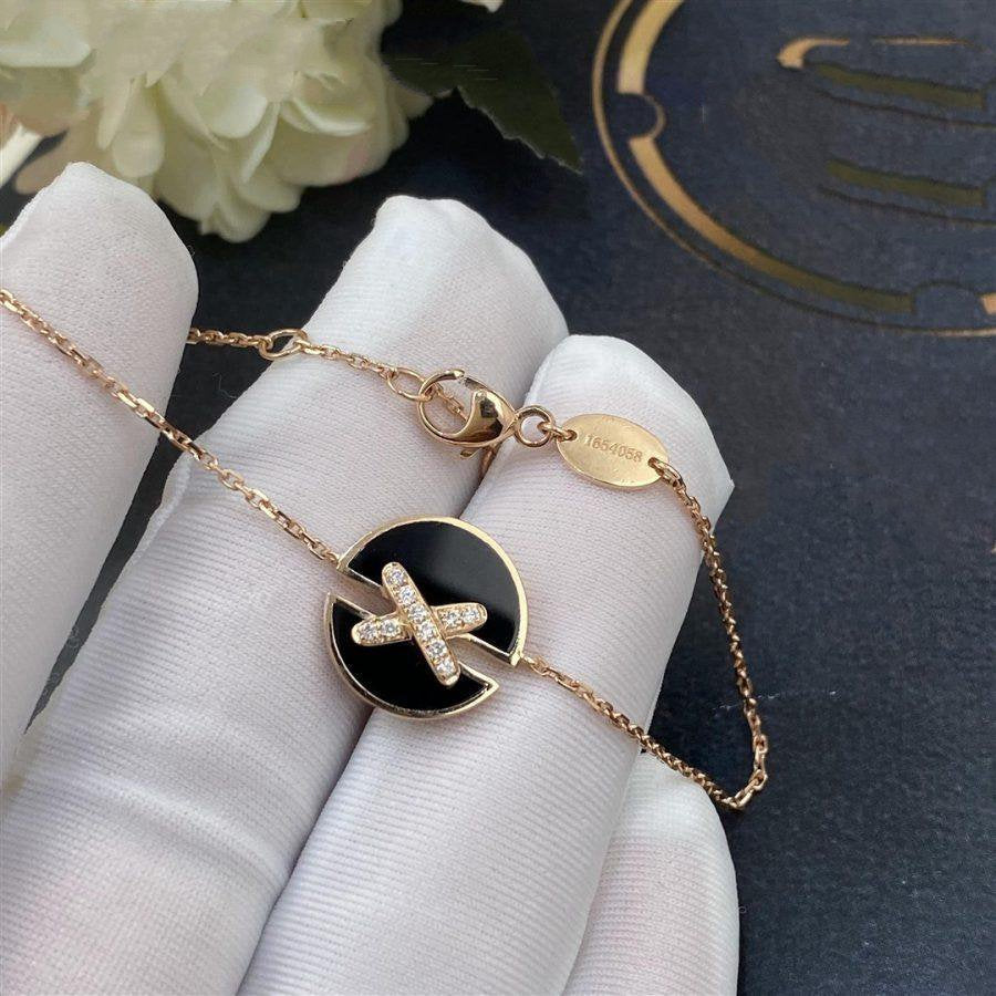 [Glitter Jewelry]JEUX DE BRACELET ONYX PINK GOLD DIAMOND