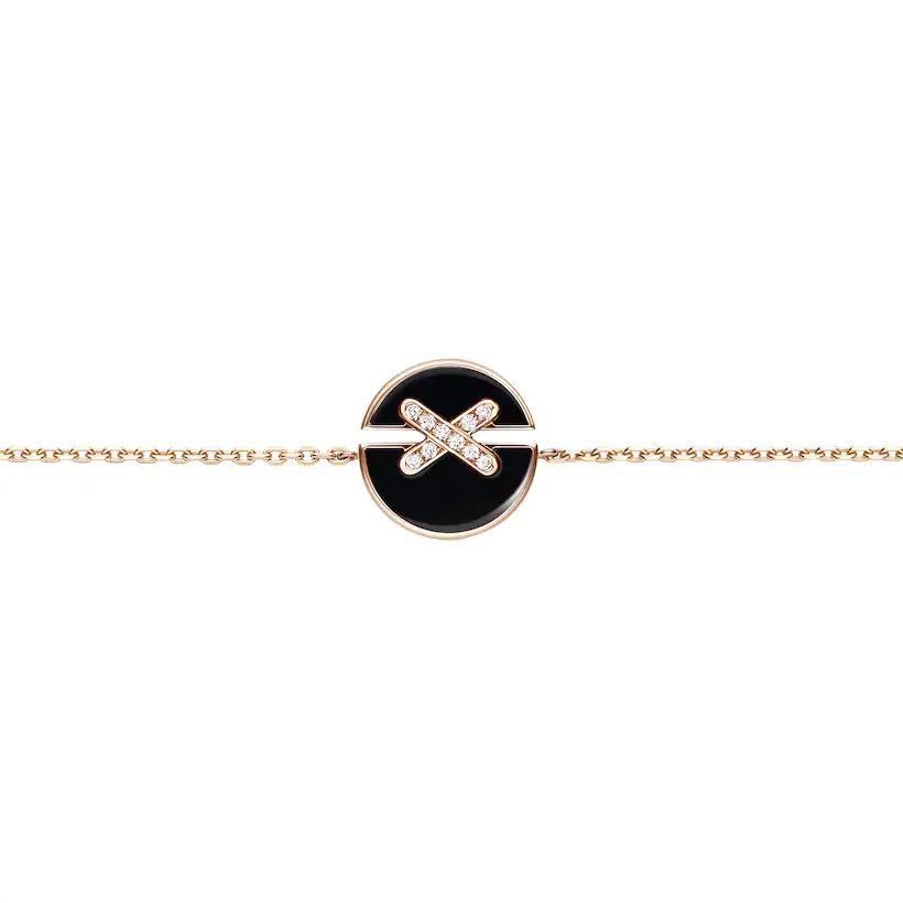 [Glitter Jewelry]JEUX DE BRACELET ONYX PINK GOLD DIAMOND