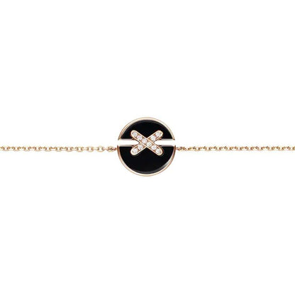 [Glitter Jewelry]JEUX DE BRACELET ONYX PINK GOLD DIAMOND