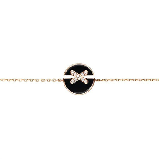 [Glitter Jewelry]JEUX DE BRACELET ONYX PINK GOLD DIAMOND