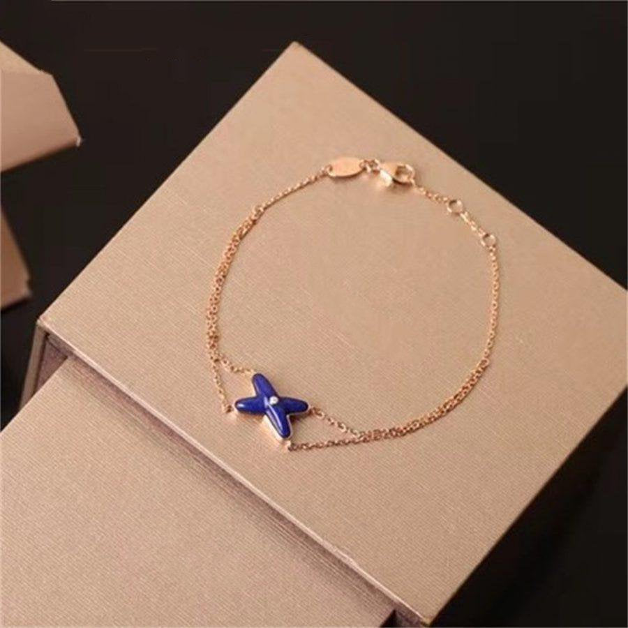 [Glitter Jewelry]Hollow Design Four-Leaf Clover Flower Shape Ring