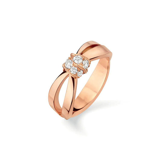 [Glitter Jewelry]LIENS RING PINK GOLD DIAMOND