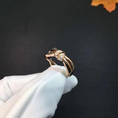 [Glitter Jewelry]LIENS RING PINK GOLD DIAMOND