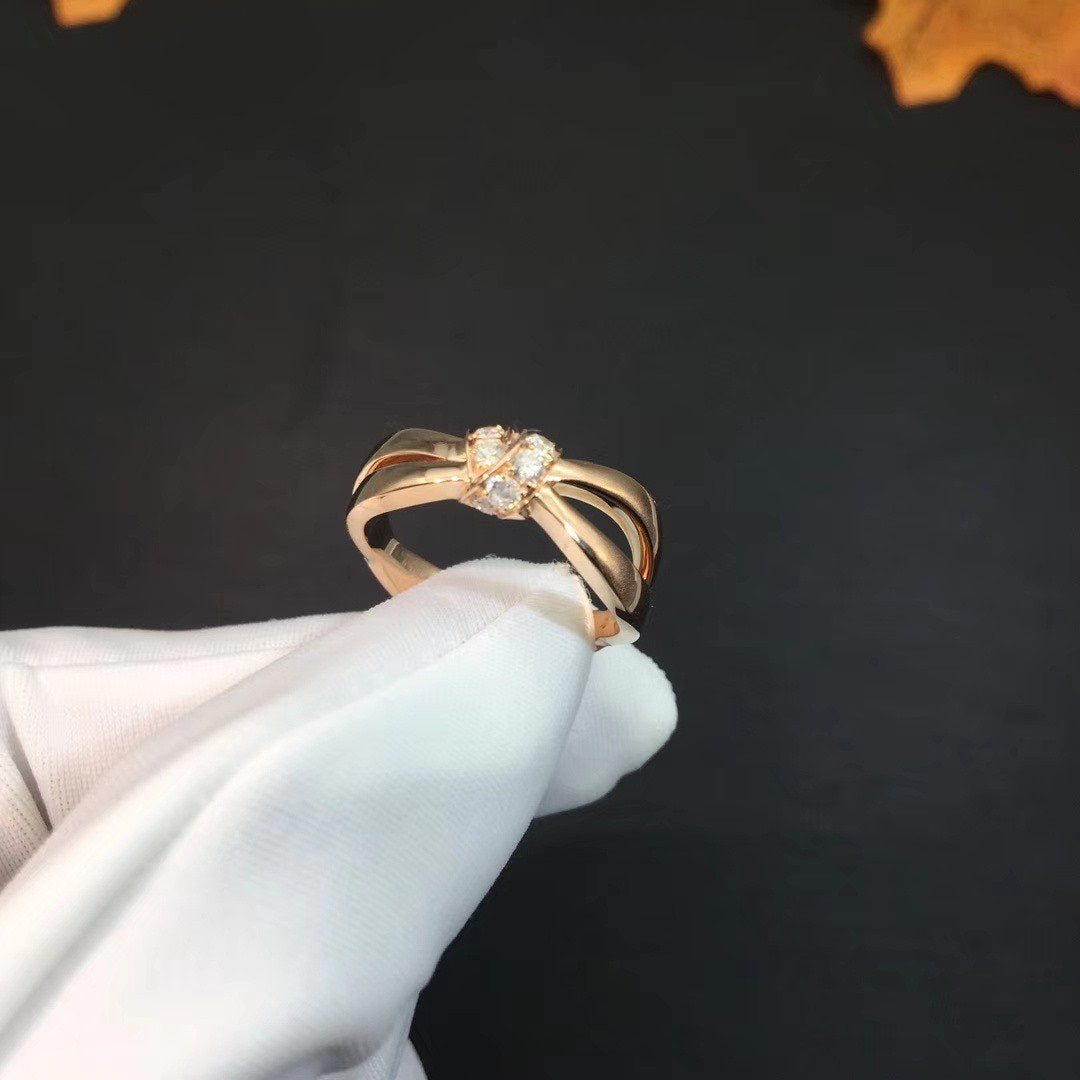 [Glitter Jewelry]LIENS RING PINK GOLD DIAMOND