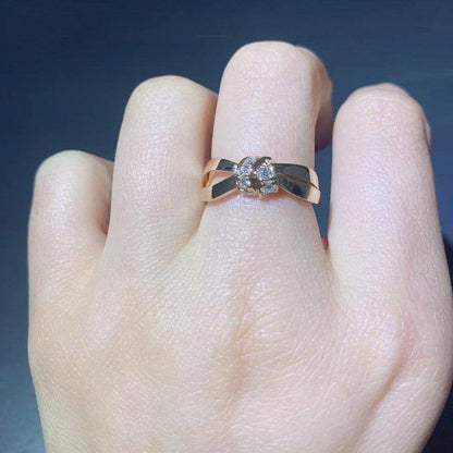 [Glitter Jewelry]LIENS RING PINK GOLD DIAMOND