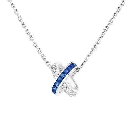 [Glitter Jewelry]LIENS DIAMOND SILVER NECKLACE