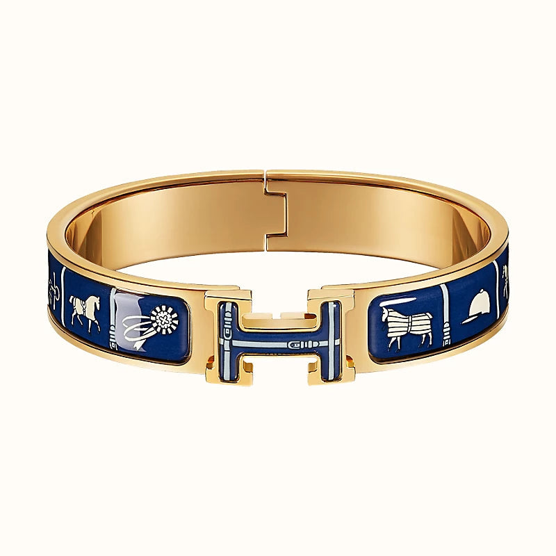 [Glitter Jewelry]H COUVERTURES DARK BLUE BRACELET