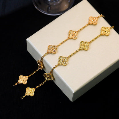 [Glitter Jewelry]CLOVER 5 MOTIFS BRONZING BRACELET