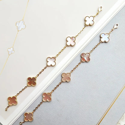 [Glitter Jewelry]CLOVER 5 PINK MOP BRACELET