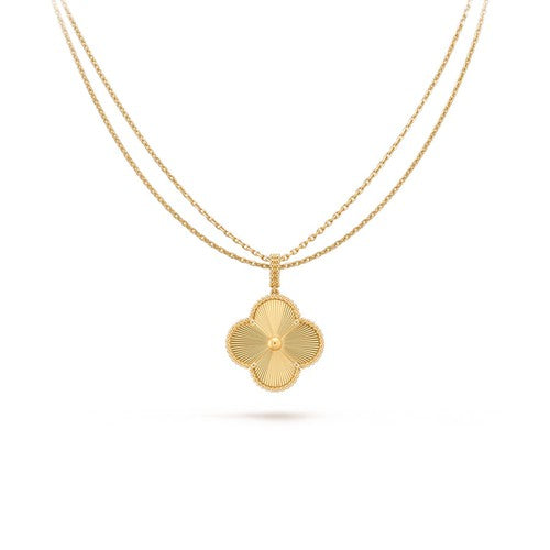 [Glitter Jewelry]CLOVER 25MM PEDANT NECKLACE GOLD