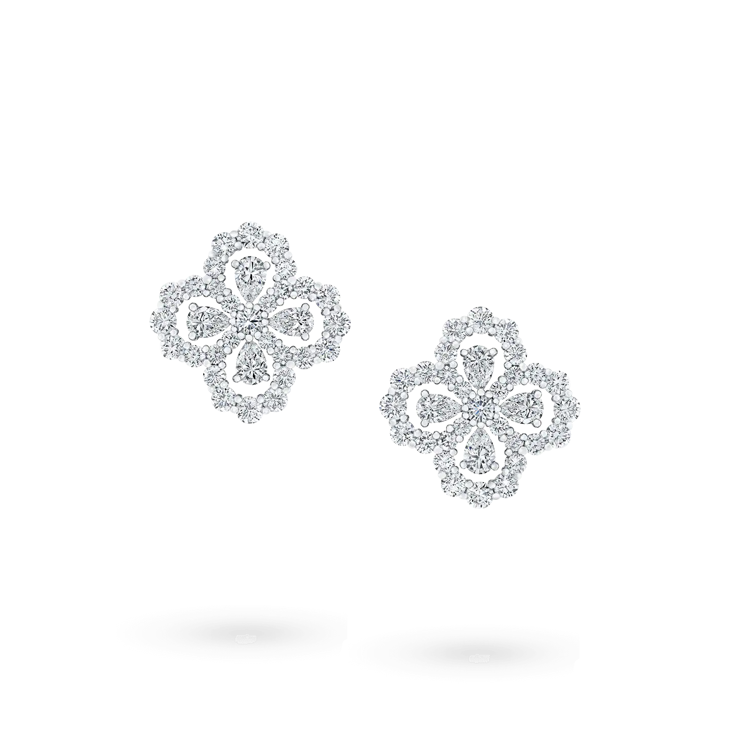 [Glitter Jewelry]LOOP EARRINGS FULL MOTIF DIAMOND 16MM