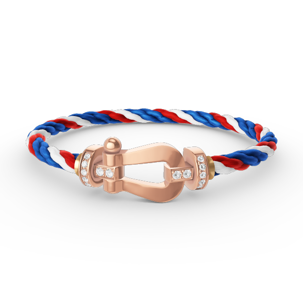 [Glitter Jewelry]FORCE LARGE HORSESHOE HALF DIAMOND BRACELET ROSE GOLD