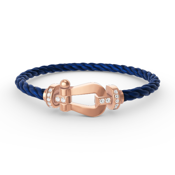 [Glitter Jewelry]FORCE LARGE HORSESHOE HALF DIAMOND BRACELET ROSE GOLD