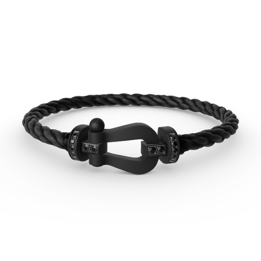 [Glitter Jewelry]FORCE LARGE SERIES HORSESHOE BLACK SAMURAI BRACELET