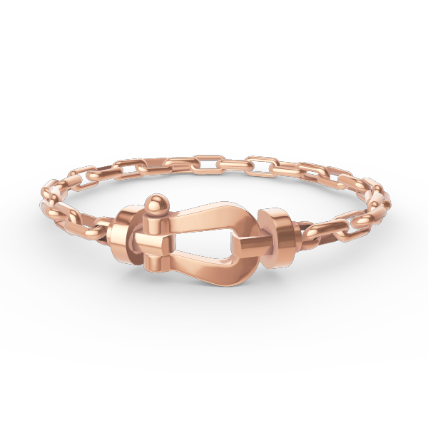 [Glitter Jewelry]FORCE LARGE HORSESHOE CLASP  METAL BRACELET