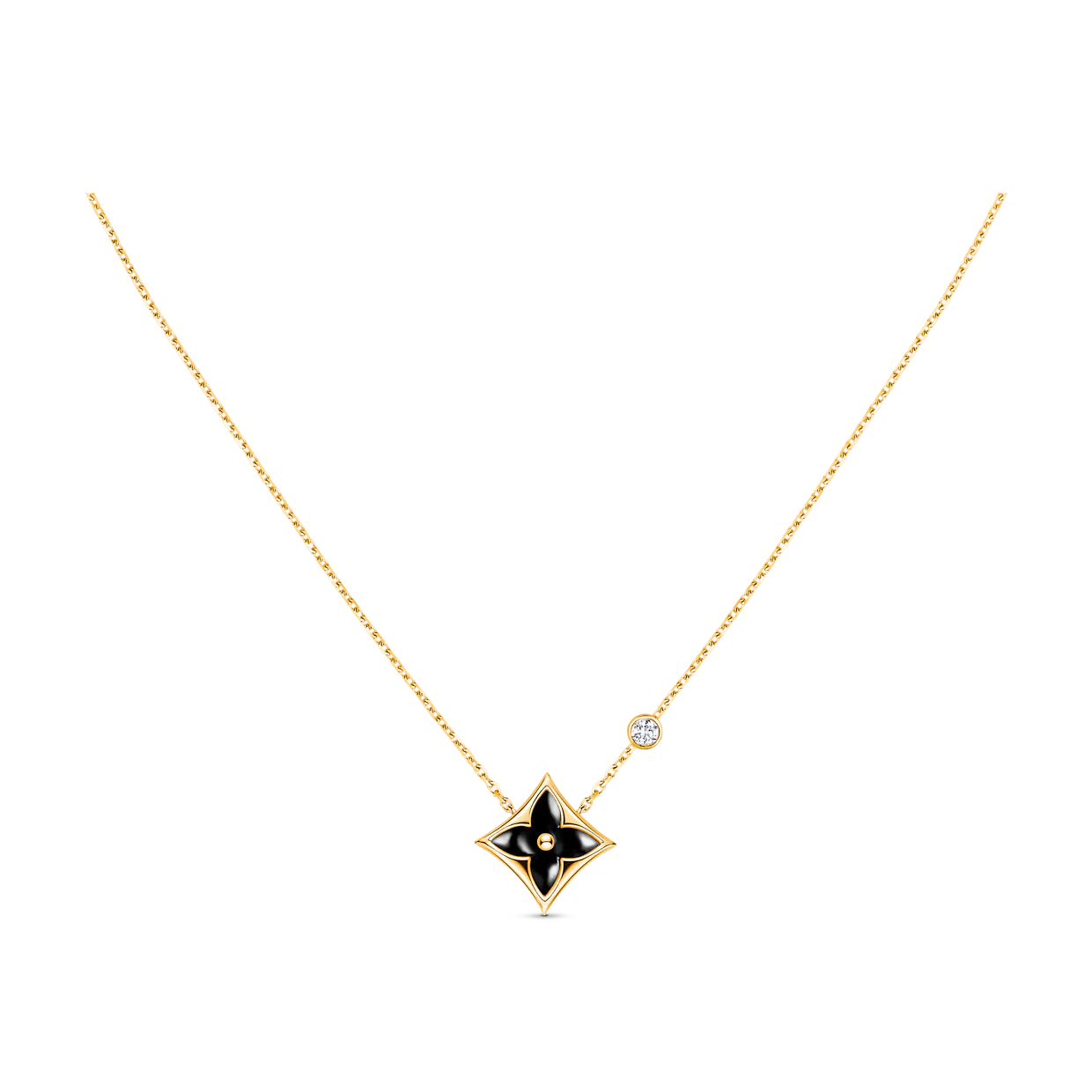 [Glitter Jewelry]STAR BLACK MOP NECKLACE
