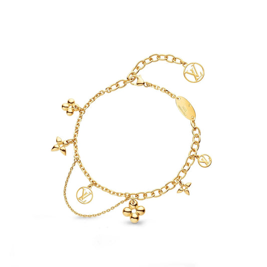 [Glitter Jewelry]BLOOMING PINK GOLD MOP BRACELET