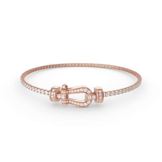 [Glitter Jewelry]FORCE  HORSESHOE  DIAMOND TENNIS BRACELET