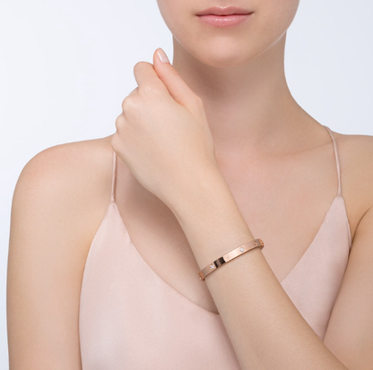 [Glitter Jewelry]LOVE BRACELET 6.1MM 4 DIAMONDS