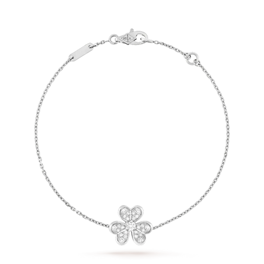 [Glitter Jewelry]FRIVOLE SILVER FLOWER DIAMOND BRACELET