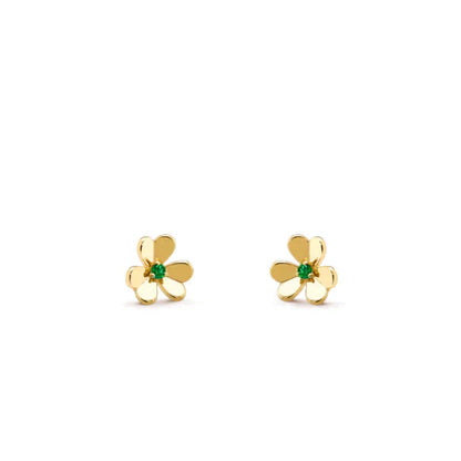 [Glitter Jewelry]FRIVOLE  FLOWER MALACHITE EARRINGS